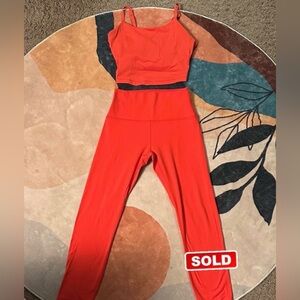 SOLD
CRZ YOGA Vibrant Red Leggings Set